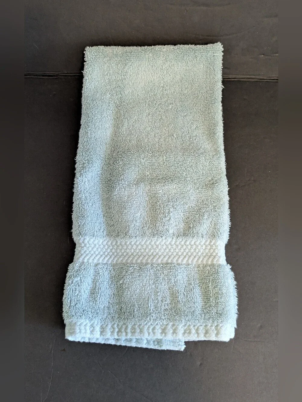Supima Soft Bathmat and Hand Towel Plush Light Teal Linen and Things